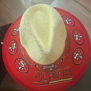 49ers straw hat